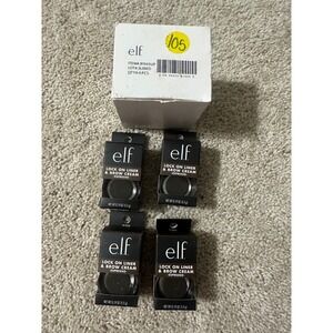 ELF Lock On Liner‎ & Brow Cream Espresso Light Brown 4 Piece Set Makeup
